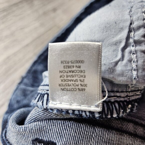 Christopher & Banks Jeans Womens 12P Blue Embellished Pockets Straight Leg Denim - Picture 8 of 14